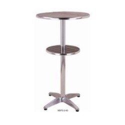 MESA ALTA de ALUMINIO (60cm de diam.), Mod: M186,06AL_AL